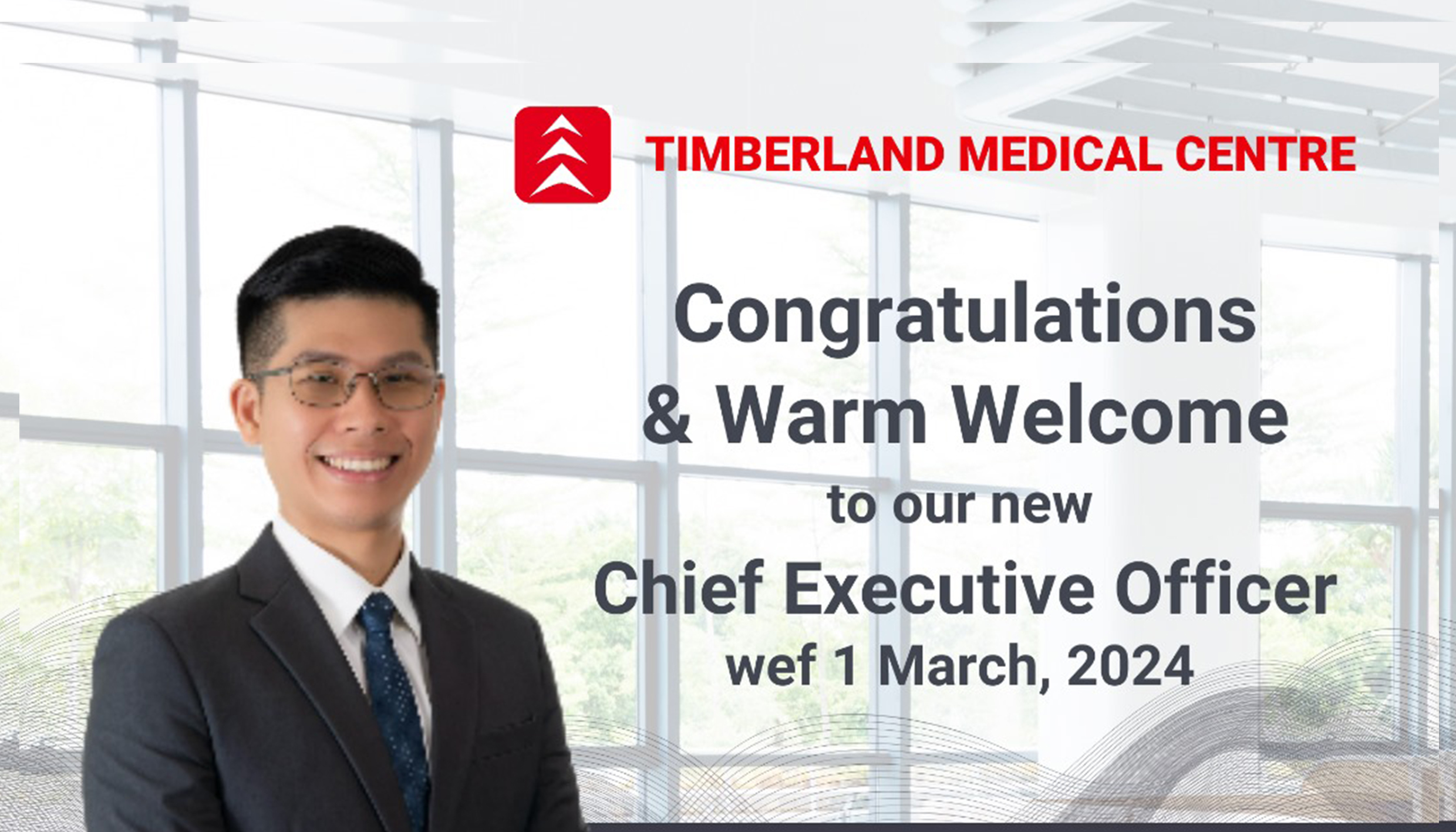 Dr. Kelvin Ch’ng Boon Hong appointed as new CEO of Timberland Medical Centre